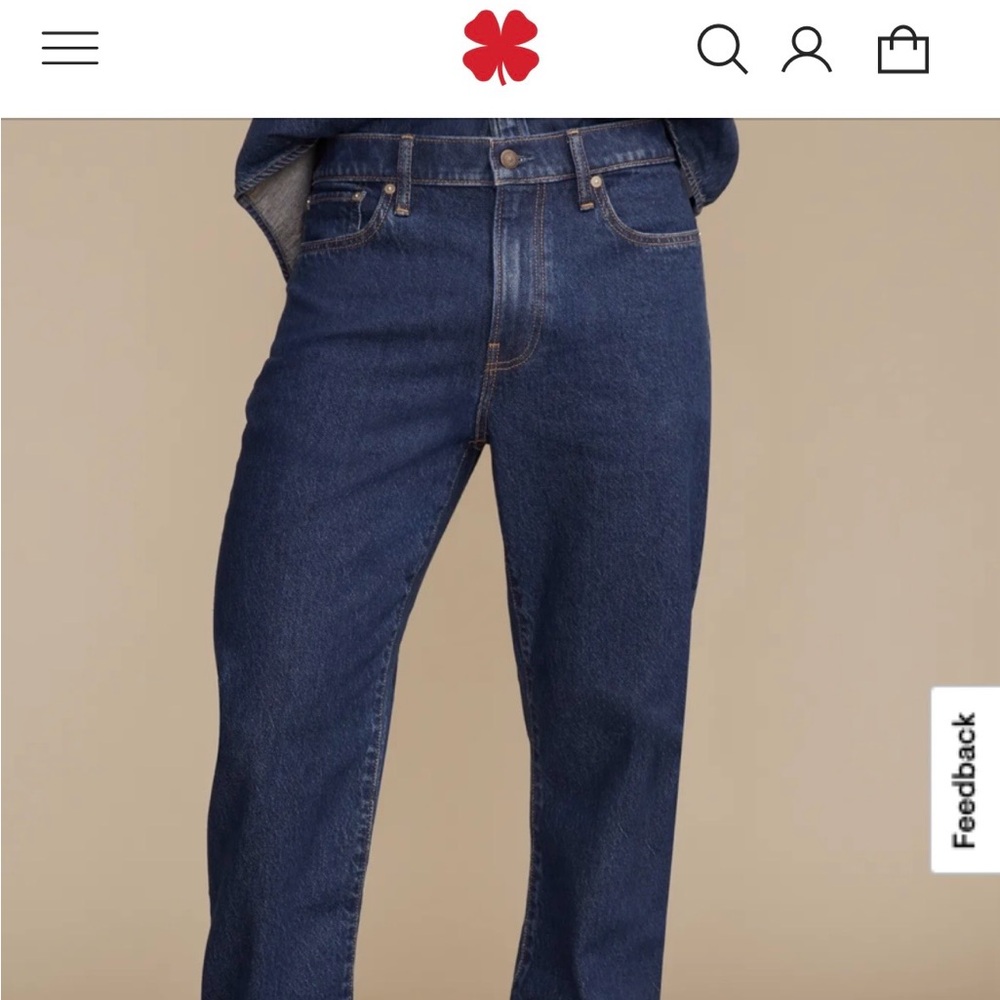 Lucky Brand Men's Deep Blue Straight Jeans
